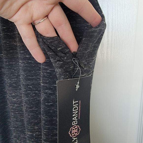 Gray Belly Bandit maternity dress nursing dress midi size large BNWT - Picture 5 of 6